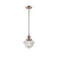 thumbnail image 2 of Innovations Lighting  Franklin Restoration Oxford - 1 Light 8" Cord Hung Mini Pendant Clear/Antique Copper, 2 of 5
