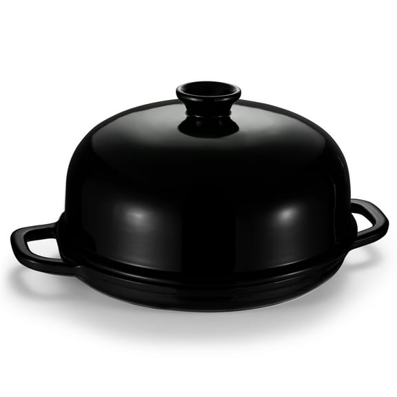 Kook Enameled Cast Iron Bread Oven, Black