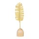 thumbnail image 1 of Escultura de hoja de metal, decoración de mesa, estatua de hoja, artesanía hecha a mano, color dorado 6 cm x 225 cm, 1 of 9