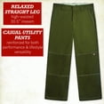 thumbnail image 2 of Dickies Womens Work Pants - High Waisted Relaxed Fit Contrast Stitch Casual Double Knee Womens Pants, 2 of 7