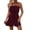Burgundy, variant on Womens Summer Tube Rompers Off the Shoulder Strapless Beach Vacation Short Jumpsuits Resort Wear Shorts for Beach Loungewear Travel Purple