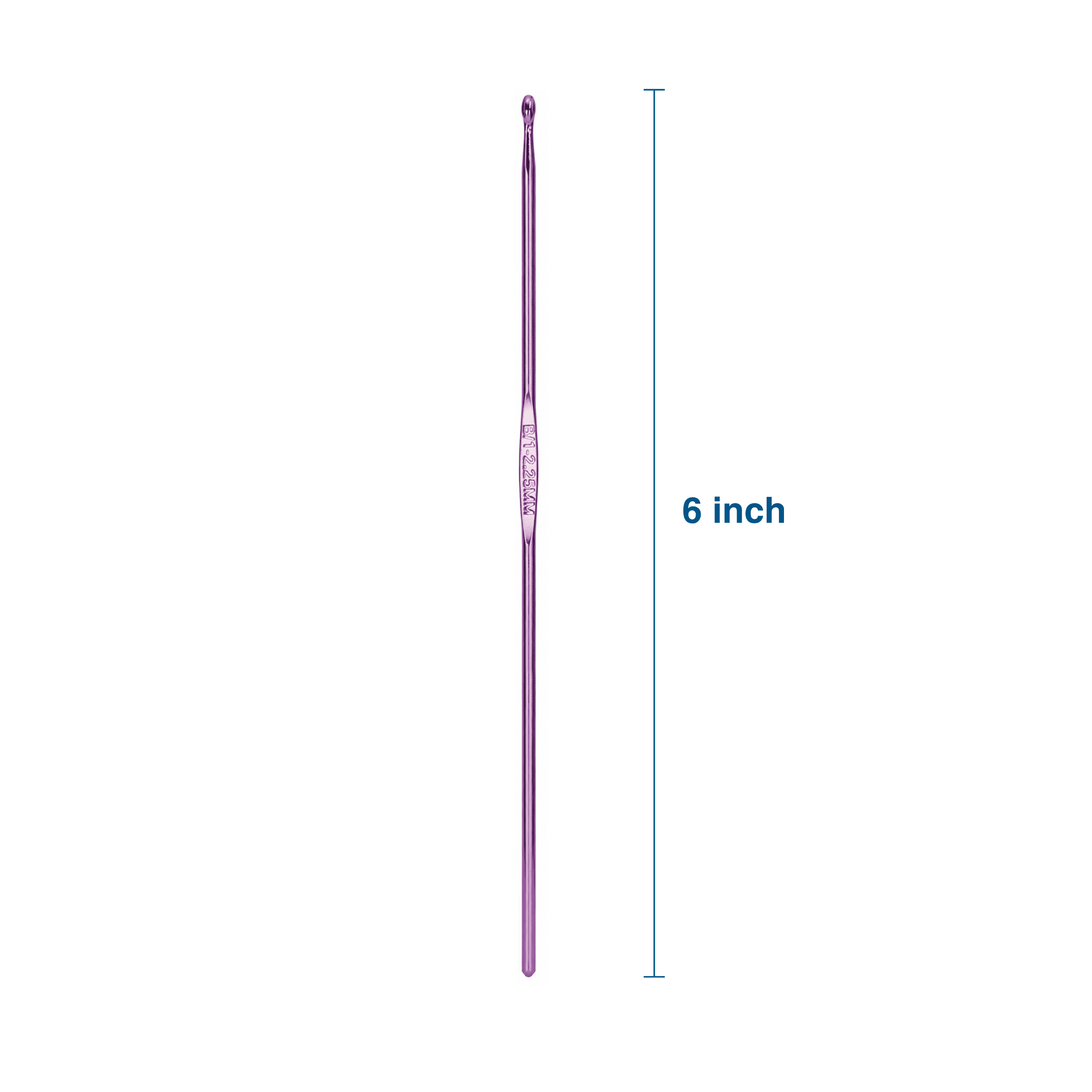 Hello Hobby Aluminum Crochet Hook, Size B, 2.25 mm