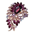 thumbnail image 2 of Hyasfey Elegant Colorful Rhinestone Glass Brooch Vibrant Color Irregular Shape Pin Shawl Scarf Suit Collar Badge Outfit Accessories, 2 of 8