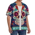 thumbnail image 2 of Vsdgher Dead Day Party Men's Cuban Shirt, Hawaiian Shirts, Business Casual Button Down Shirts, Short Sleeve Shirt-XX-Large, 2 of 5
