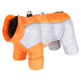 thumbnail image 2 of Windproof Full Body Dog Coat Warm Reflective Winter Coat for Small Dogs with D-Ring leash Waterproof Turtleneck Dog Jacket Four-Leg Windproof Puffer Jackets Snowsuit for Small Dog(Orange), 2 of 9