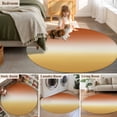 thumbnail image 3 of Round Rug 3ft Area Rug,Orange Yellow Gradient Area Rugs for Living Room Bedroom,Modern Minimalist Style Floor Mat Non-Slip Non-Shedding Carpet Indoor Accent Rugs, 3 of 9