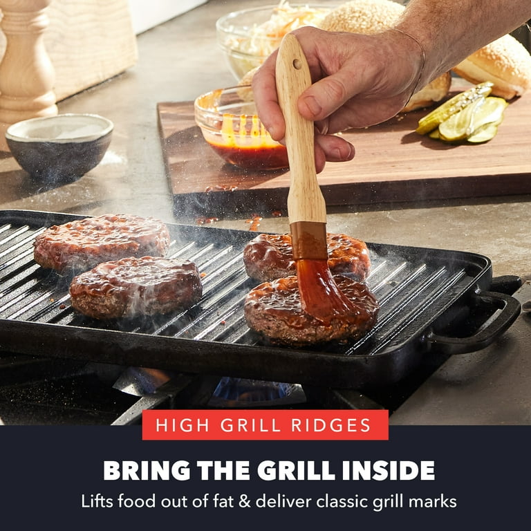 GreenPan Bobby Flay 11" x 16.5" Reversible Cast Iron Grill/Griddle photo 7