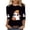 Black, variant on Women's Long Sleeve Tops Tshirts Crewneck Printed Soft Casual Fall Clothes for Women Tees Blouses Pink L