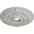 thumbnail image 3 of Ekena Millwork 18"OD x 3 1/2"ID x 1 1/2"P Rose Ceiling Medallion (Fits Canopies up to 7 1/4"), Hand-Painted Ultra Pure White, 3 of 6