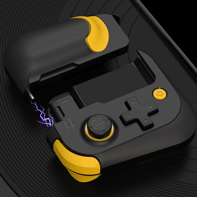 Control De Juego Controlador de juegos compatible con Bluetooth Gamepad para teléfono móvil para PUBG (negro)