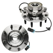 Detroit Axle - 4WD Front Wheel Bearing Hubs for Silverado Sierra 2500 HD 3500, Replacement Chevy Avalanche Suburban GMC Yukon XL 2500 Hummer H2 Wheel Bearing & Hubs Assembly