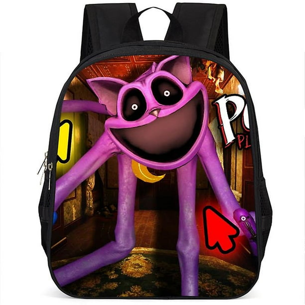 Poppy Playtime 3 CatNap smiling critters 15inch kids student backpack