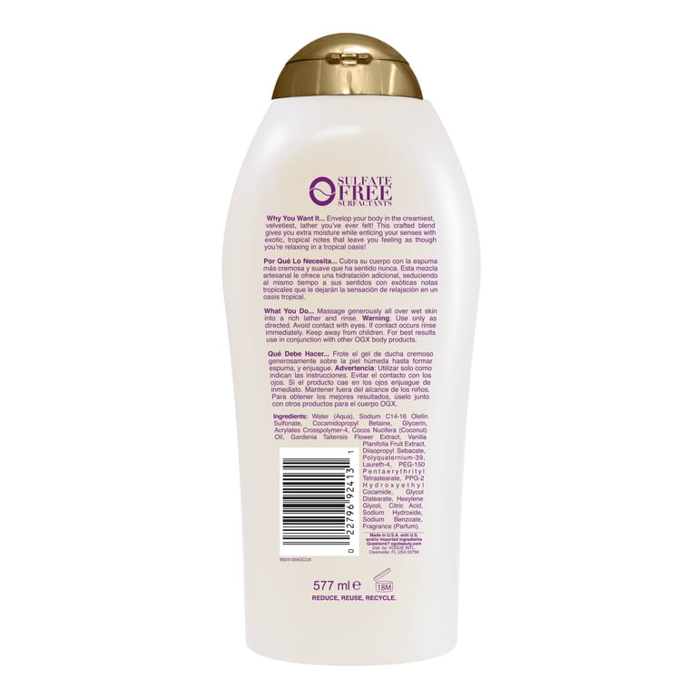 OGX Extra Creamy Coconut Miracle Oil Body Wash, 19.5 oz photo 6