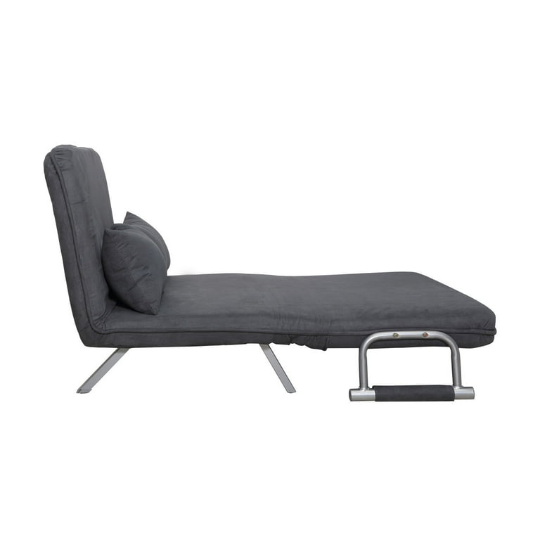 Homcom small sofa couch futon with fold up bed and adjustable backrest deals