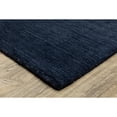 thumbnail image 3 of Oriental Weavers Aniston II Hand-made Wool Area Rug - 27119 - 5' x 8' - in Solid Navy - Classic Casual Style, Hand-Made Wool Rugs, Bedroom, Office Rug, 3 of 3