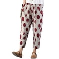 thumbnail image 1 of Pantalones de mezclilla afelpados para mujer Gibobby Rojo L, 1 of 5