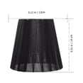 thumbnail image 2 of OULII 2pcs Hollow Lampshade Black from Dust for Bedroom, 2 of 8