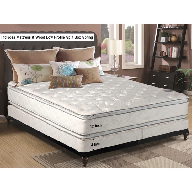 WAYTON 12Inch medium plush Double sided Pillowtop Innerspring Fully