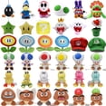 thumbnail image 2 of Mario Plush Toys Toad Yoshi Goomba Boo Shy Guy Ice Fire Flower Super Star Poison Piranha Cute Anime Stuffed Cartoon Peluche Doll, 2 of 5