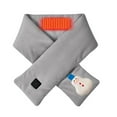 thumbnail image 1 of Styesk Heated Scarf USB Smart Rechargeable Heated Scarf 3 Temperature Adjustment Electricity Heated Neck Warmer without Power Bank Cold Protection Heating Scarf with Christmas Cute Pin, 1 of 9