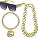 thumbnail image 1 of 80s 90s Costumes Outfit:90s Hip Hop 80s 90s Costumes Outfit For Men Accessories Big Fake Chain 80s 90s Rapper Clothes, 1 of 5