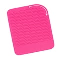 thumbnail image 3 of Qarigey alfombrilla de silicona resistente, bolsa de rizador, alisador de pelo, rizador, almohadilla aislante, herramienta de estilismo caliente Cuidado del cabello rosado Qarigey CE000433-03, 3 of 6
