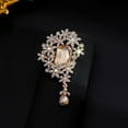 thumbnail image 6 of Retro Floral Brooch With Gemstones Styles Formal Casual Wear Alloy Metal, 6 of 19