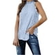 thumbnail image 1 of Moda Mujer Sólido Halter Sin mangas Encaje Hollow Out Tank Tops Camiseta Blusa Pompotops lopia991024, 1 of 8