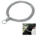 thumbnail image 1 of Collier Chaîne pour Chien Réglable en Acier Inoxydable à Double Rangée Collier Étrangleur pour Dressage de Petits Moyens Grands Chiens, 1 of 6