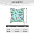 thumbnail image 2 of KLL Hippo With Flamingos And Crocodiles Decorative Throw Pillow Covers Velvet Soft for Couch Sofa Bedroom Living Room Outdoor (No pillow core)- 18"x18", 2 of 5