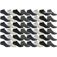 thumbnail image 3 of Yacht & Smith Wholesale Men's Cotton Shoe Liner Training Socks Size 10-13 (Assorted, 48), 3 of 8