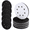 black, variant on 10 Pack 5" 8 Holes Hook and Loop Interface Pads, Foam Buffer Sanding Pad for Orbital Sander Polishing