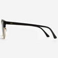 thumbnail image 6 of Bifocal Sunglasses for Men and Women - Reader Sunglasses with Bifocals - Semi Rimless Browline Reading Sun Glasses with Built In Readers - Tivoli by VITENZI in Matte Black 2.00, 6 of 9