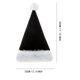 thumbnail image 3 of Sombrero Negro Sombrero De Fiesta De Felpa Gruesa Sombrero De Papá Noel Cómodo Para Adultos Y Niños Sombrero De Papá Noel Para Fiestas De Año Nuevo Y Vacaciones, 3 of 5