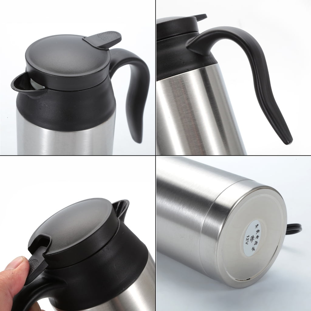 YIGSECU Car Electric Tea Kettle Car Water Heater for Hot Water Tea Coffee Making 12V/24V