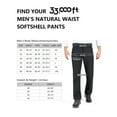 33,000ft Men's Fleece Lined Pants Softshell Insulated Snow Pants