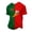 Green, variant on Soccer Cup 2026 Graphic Tee for Men, Crew Neck Short Sleeve National Team Jersey Shirt - Lightweight Summer Fan Top with Country Flag Print for Match Day & Casual Wear Wine XXXL