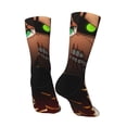 thumbnail image 4 of Attack On Titan Adult Socks Casual Tube Socks Durable Comfort Calf Socks Soft Elastic Crew Socks 2 Black-2, 4 of 9