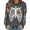 Dark Gray-Halloween Shirts, variant on Jsaierl Halloween Sweatshirts for Women Cute Pumpkin Ghost Graphic Sweatshirt Soft Round Neck T-shirt Long Sleeve Holiday Pullover Tops Halloween Clothes