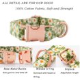 thumbnail image 3 of Bowtie Dog Collar Female, Bow Tie Floral Girl Dogs Collars, Adjustable Soft for Small Medium Large Cats, Cute Daisy Patterns Comfortable Cotton Collars with Metal Buckle, Durable Pet Puppy Gift Pink, 3 of 6