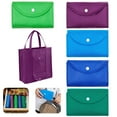 thumbnail image 6 of HLONK Grocery Bags Reusable Foldable for Shopping (set of 5), Foldable Into Pouch, Extra Large & Durable Heavy Duty Shopping Totes, Washable, Long Handles & Eco Friendly Reusable Shopping Bags, 6 of 7