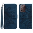 thumbnail image 2 of for Samsung Galaxy Note 20 Ultra Flip Case, Flower Printed PU Leather Magnetic Wallet Case with Stand Holder Flip Cover with Card Slots and Strap Compartment for Galaxy Note 20 Ultra - Inkblue, 2 of 11