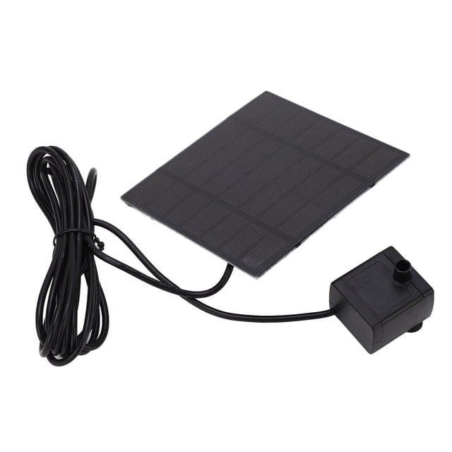 Solar Fountain, Dry Operation Protection 7V Solar Fountain Pump 70cm Height 120cm Head Light Sensing For Bird Bath