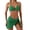 Green, variant on Jacenvly 2024 Bikini Swimsuits for Women Comfortable Women Deep V-Wave Swimsuit Split Swimsuit Multicolor Fashion Beach Dresses for Women Casual Summer Brown