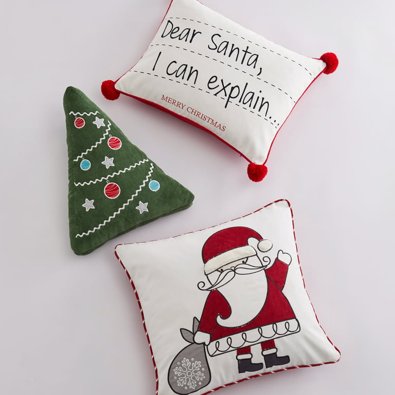 Holiday Festive Ornaments Lumbar Pillow Cover & Insert Eastern Accents