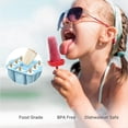 thumbnail image 1 of Moldes de Silicona para Paletas de Helado de 9 Agujeros, Máquina para Hacer Hielo de Fácil Liberación con 50 Palitos de B, 1 of 5