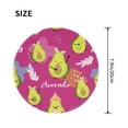 thumbnail image 3 of Disketp Pink Green Avocado Small Mouse Pad 7.9x7.9 Inches,Washable Round Mousepad For Office Laptop Computer,Non-Slip Rubber Base Mouse Pads For Wireless Mouse, 3 of 9