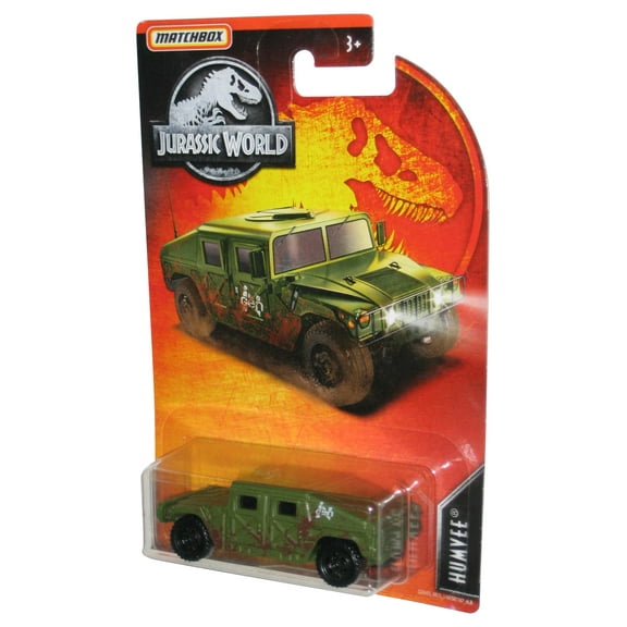 Matchbox Jurassic World (2019) Green Humvee Toy Car
