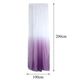 thumbnail image 3 of Cenefas de cortina de ventana Ventana Tul Voile Gradient Room Panel De Cortina Transparente 100 * 200cm Púrpura Púrpura Magideal Cenefas de cortina de ventana, 3 of 7