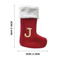 thumbnail image 2 of Dmlowu Christmas Stockings with Initials, 4 Inch Christmas Stocking for Christmas Tree Decorations, Personalized Christmas Stockings Bulk for Xmas Tree, Holiday, Wedding, Party, 2 of 5